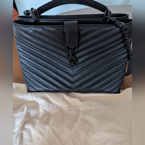 Rebecca Minkoff Edie large leather satchel with removable shoulder strap - Picture 12 of 12